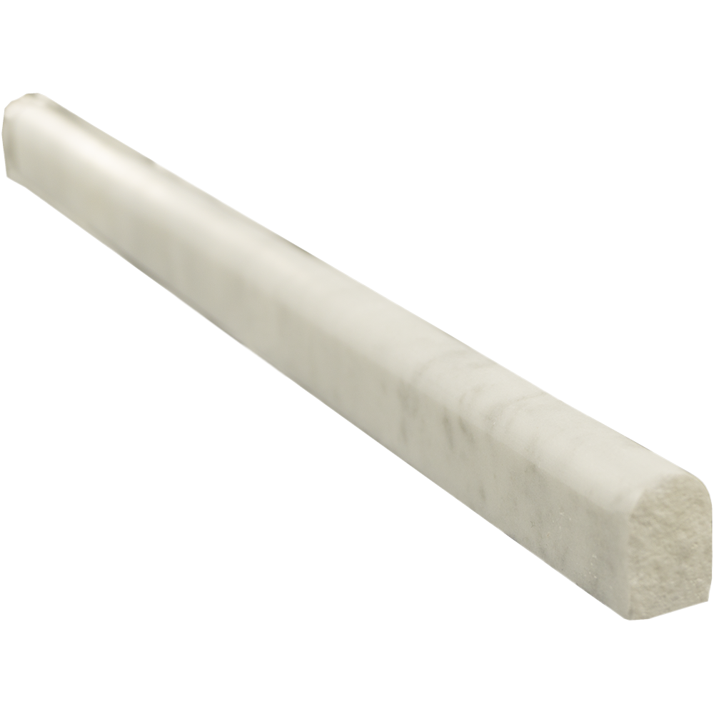 White Carrara Marble Liner - 1/2" x 12" Pencil