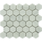 White Carrara Marble Mosaic - 2" Hexagon Polished