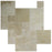 Walnut Tumbled Travertine Paver Versailles Pattern