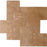 Walnut Standard Travertine Versailles Pattern - Unfilled, Chiseled & Brushed
