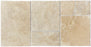 Walnut Travertine Versailles Pattern - Unfilled, Chiseled & Brushed