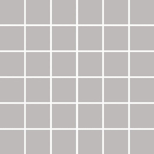 Full Sheet Sample - Gallery Warm Grey Porcelain Mosaic - 2" x 2" Matte