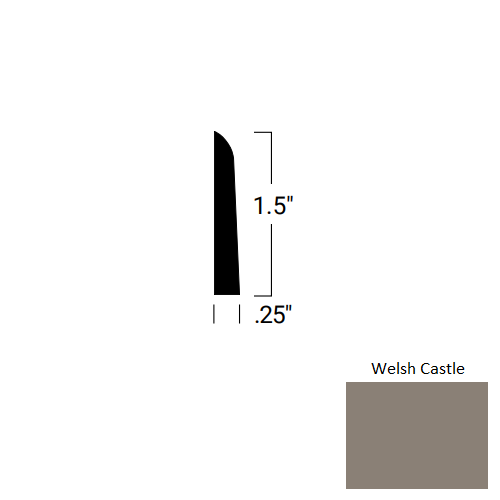 Tarkett Johnsonite TA8 Welsh Castle Millwork Shoe Moulding — Stone & Tile Shoppe, Inc.