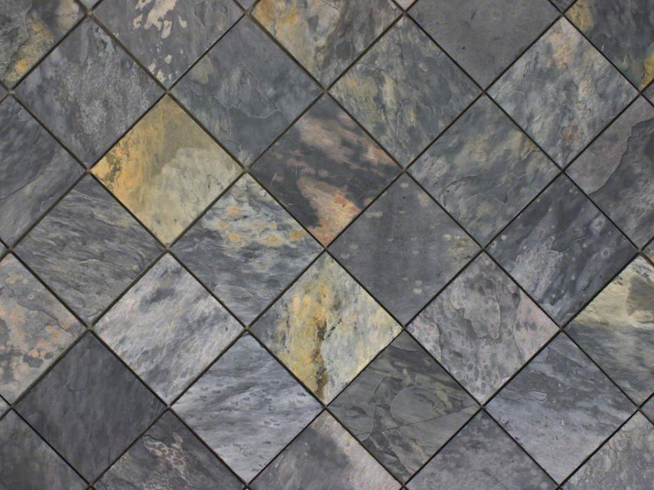 West Country Slate Tile - 12" x 12" Natural Cleft Face with Gauged Back