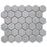 White Carrara Marble Mosaic - 2" Hexagon Tumbled