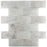 White Carrara Marble Mosaic - 2" x 4" Wavy Brick Honed