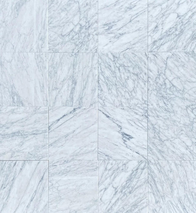 Full Tile Sample - White Carrara C Marble Tile - 24" x 24" x 3/8" Polished