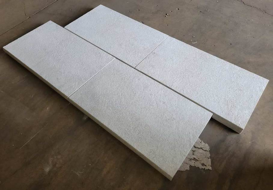 White Slate Slow C Coping - 14" x 24" x 1 3/4" Flamed
