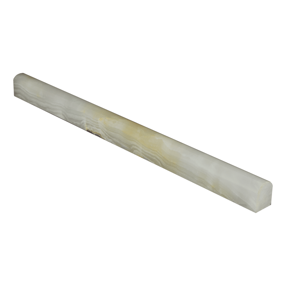 White Onyx Liner - 5/8" x 12" Polished