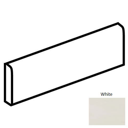 Daltile Synchronic SY30 White Matte Porcelain Bullnose | Lowest Price ...