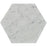 White Carrara Hexagon Marble Tile - Honed