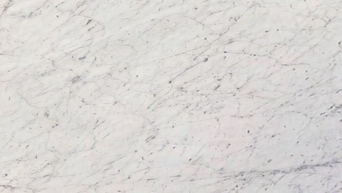 Full Tile Sample - White Carrara Marble Tile - 4" x 4" x 3/8" Honed