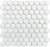 Full Sheet Sample - Metropolitan Thassos White Deco Hexagon Marble Mosaic - 11.25" x 10.813" Polished