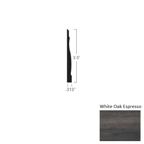 Johnsonite White Oak Espresso MW-MF4-D