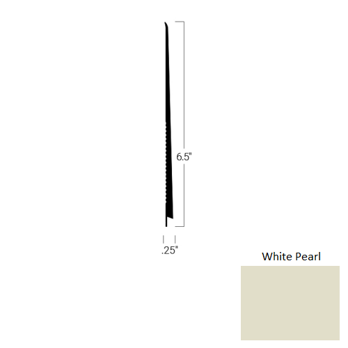 Johnsonite White Pearl TDC-77-6 1/2X75