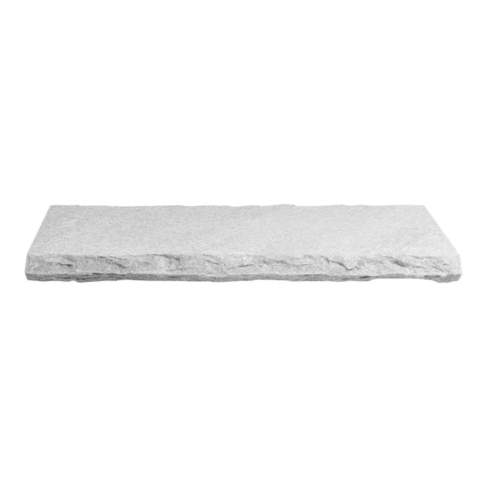 White Flamed & Brushed Quartzite Wall Cap - 12" x 24"