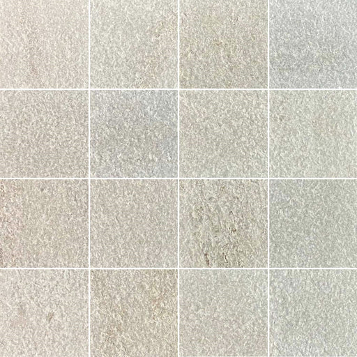 Full Tile Sample - White Quartzite Tile - 12" x 24" x 1/2" Flamed