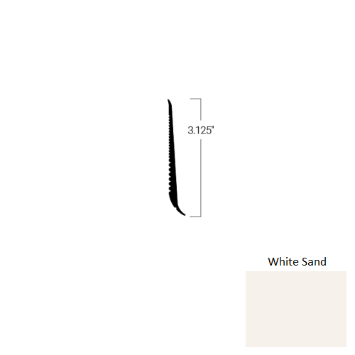 Johnsonite White Sand TDCR-68-3 1/8X75