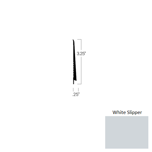 Johnsonite White Slipper TDC-VN1-3 1/4X75