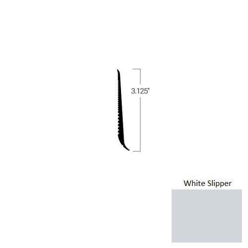 Johnsonite White Slipper TDCR-VN1-3 1/8X75