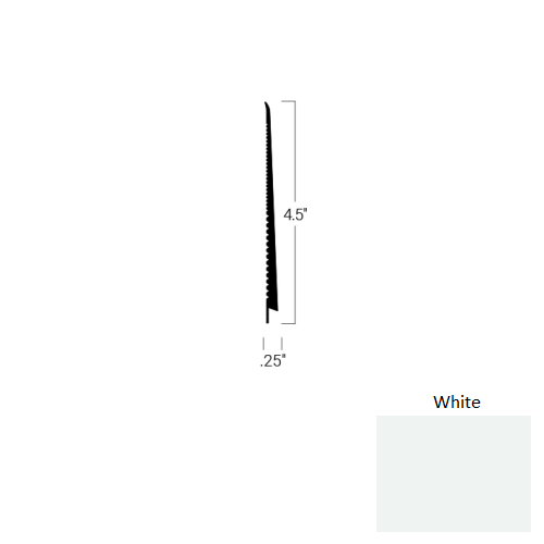 Johnsonite White TDC-50-4 1/2X75