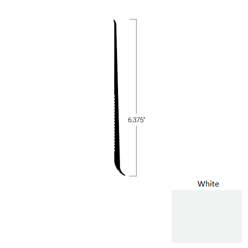 Johnsonite White TDCR-50-6 3/8X75