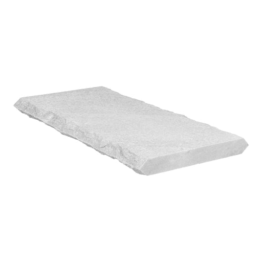 White Slate Wall Cap - 12" x 24" x 4 CM Flamed & Brushed