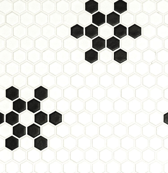 Domino White and Black Mod Petal SMOT-PT-RETBIANER-MODPETM