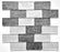 Wolf Gray  Glass Mosaic - Brick