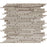 Full Sheet Sample - Pietra Antica Patara Stone Wooden Gray Random Linear Marble Mosaic - 12.4" x 12.12" Polished