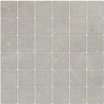 Full Sheet Sample - Berliner Zement Porcelain Mosaic - 2" x 2" Matte