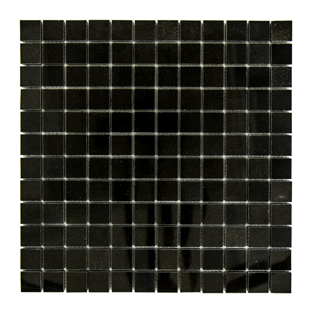 Absolute Black Granite Mosaic - 1" x 1" Polished