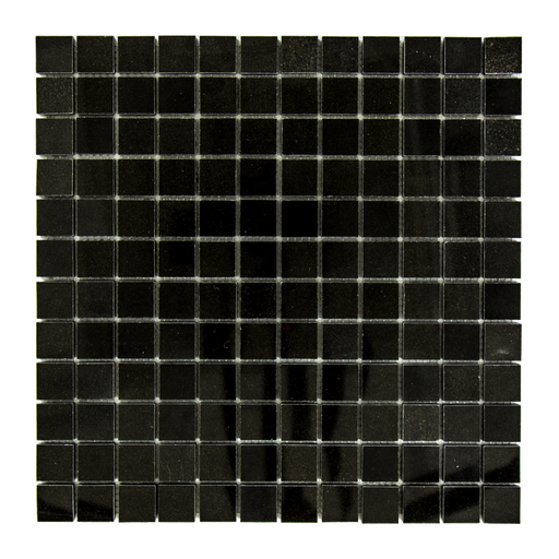 Absolute Black Granite Mosaic - 1" x 1" Polished