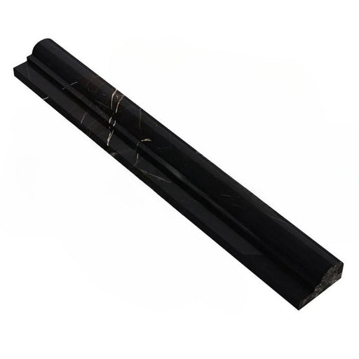 Absolute Black Granite Liner - 1/2" x 12" Pencil Polished