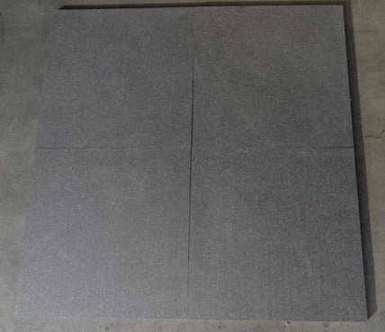 Flamed Absolute Black Granite Tile - 24" x 24" x 5/8" 