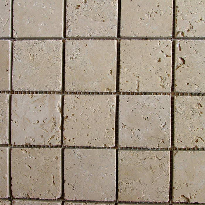 Alabastrino Travertine Mosaic - 12" x 12" Tumbled
