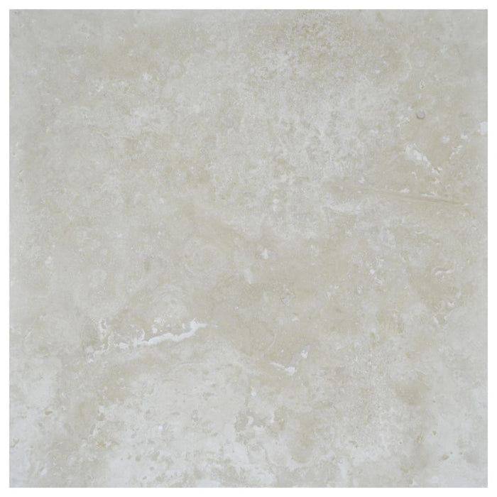 Full Tile Sample - Amon Light Travertine Tile - 24" x 24" x 1/2" Filled & Honed