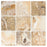 Full Tile Sample - Antico Onyx Travertine Tile - 6" x 6" x 3/8" Tumbled