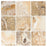 Full Tile Sample - Antico Onyx Travertine Tile - 4" x 4" x 3/8" Tumbled