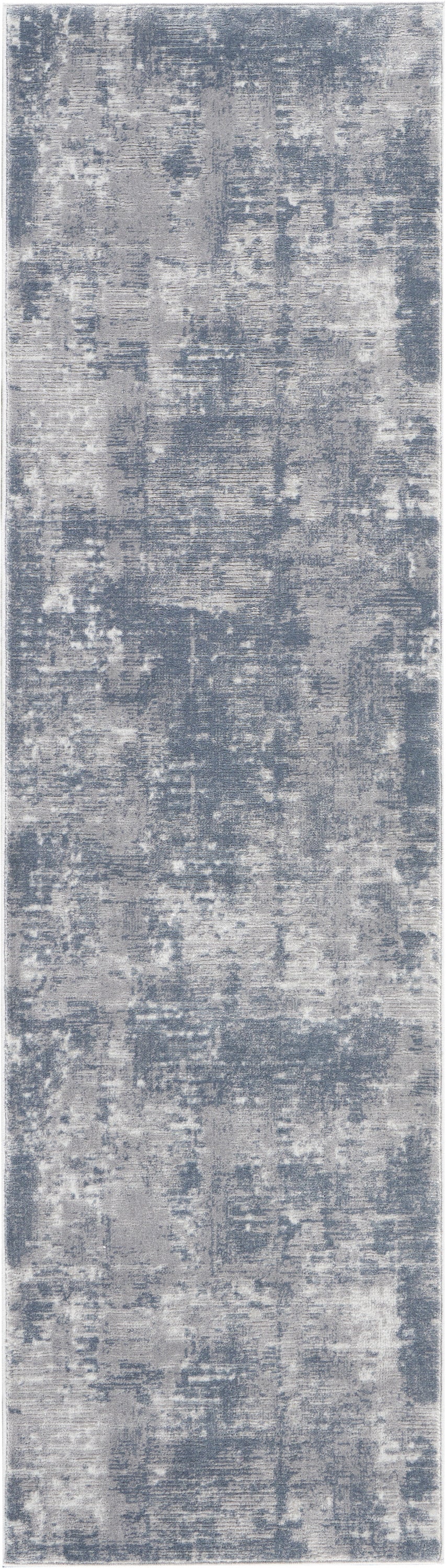 Rustic Rugs Grey Nourison Rustic Textures RUS05 Grey 8 Ft Runner Area Rug — Stone & Tile ...