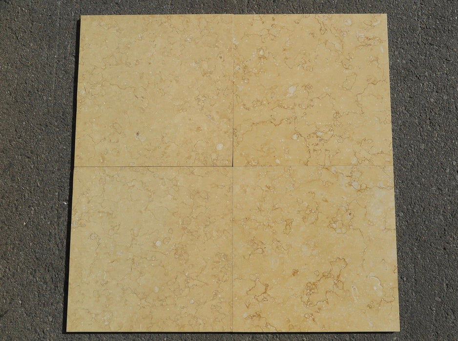 Atlantic Gold Limestone Tile - 18" x 18" x 3/8"