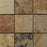 Autumn Slate Tile - 12" x 12" x 3/8" - 1/2" Natural Cleft Face, Gauged Back