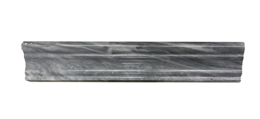 Full Liner Sample - Bardiglio Marble Chair Rail Liner - 2" x 12" x 3/4" Polished