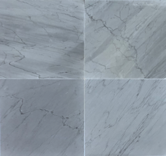 Full Tile Sample - Bardiglio Imperiale Marble Tile - 18" x 18" x 3/8" Polished