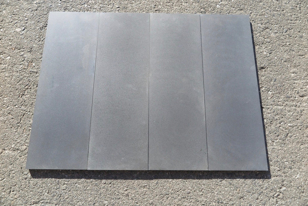 Honed Basalt Dark Basalt Tile - 6" x 18" x 1/2" 