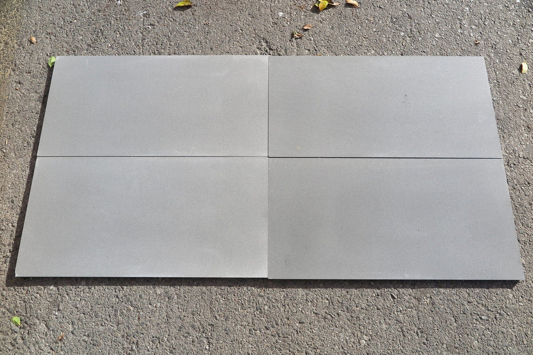 Honed Basalt Grey Basalt Tile - 12" x 24" x 1/2" 