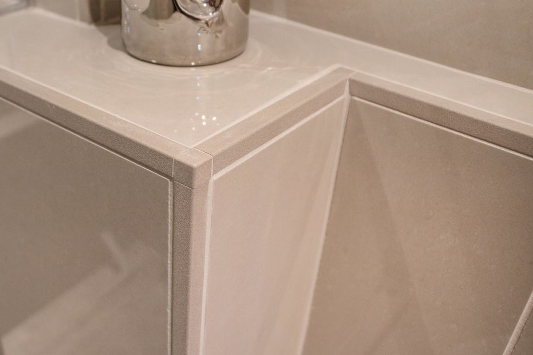 Q45TSDA Dark Anthracite Textured Color Coated Aluminum Metal Tile Edging Trim