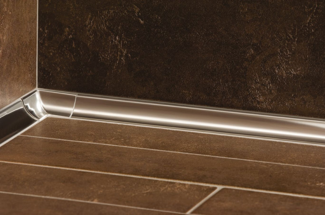 A/EBHK2R18 Brushed Stainless Steel Tile Edging Trim