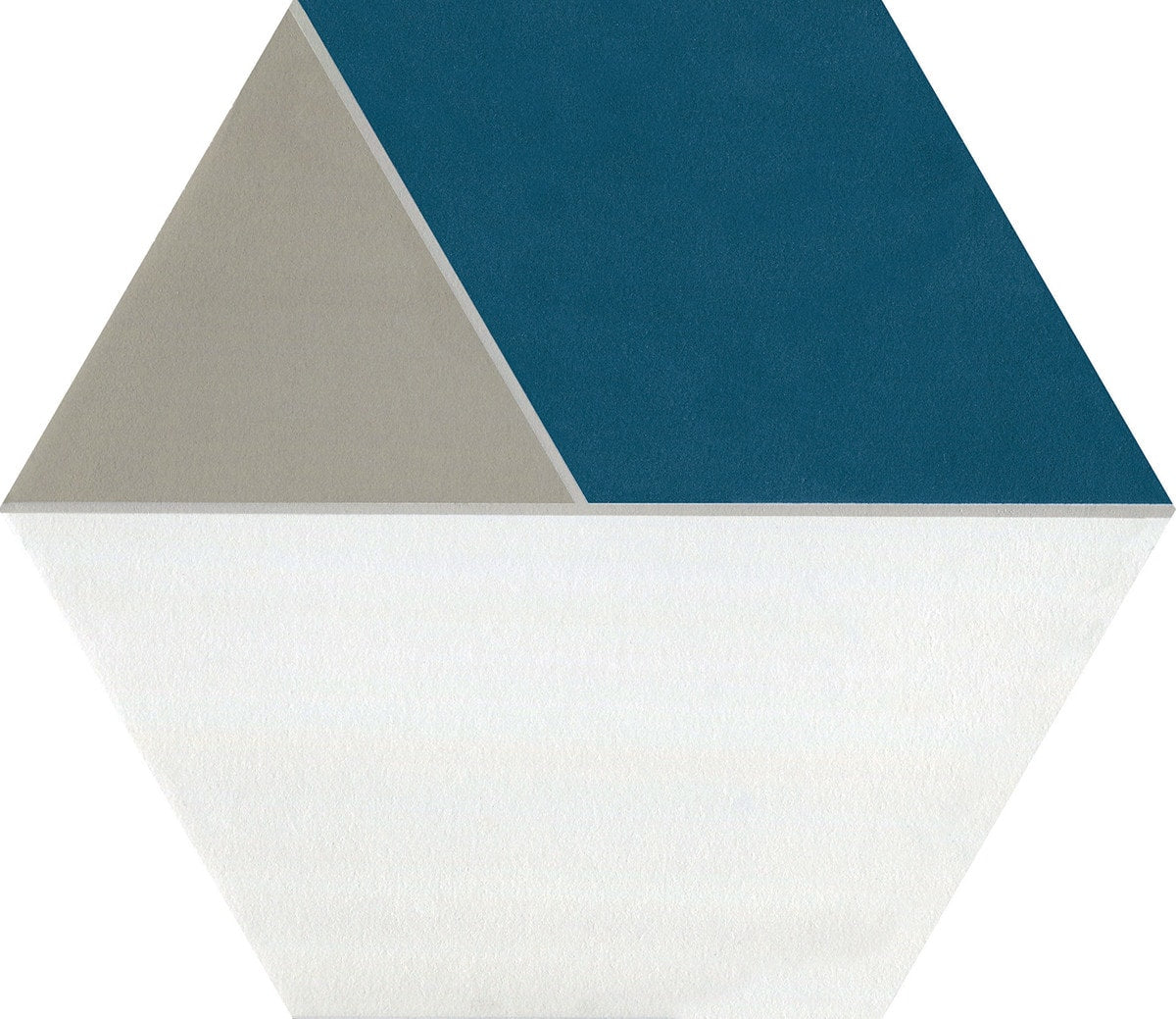 Daltile Bee Hive Medley P045 Multiplex Hex Blue/Taupe Matte Porcelain ...