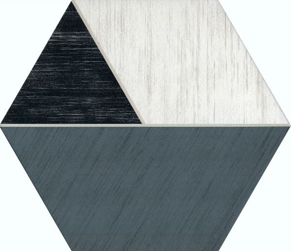 Bee Hive Medley Multiplex Hex Black / White P046